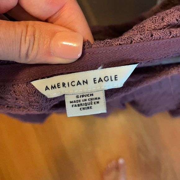 Slightly cropped waffle knit hoodie - Picture 3 of 3